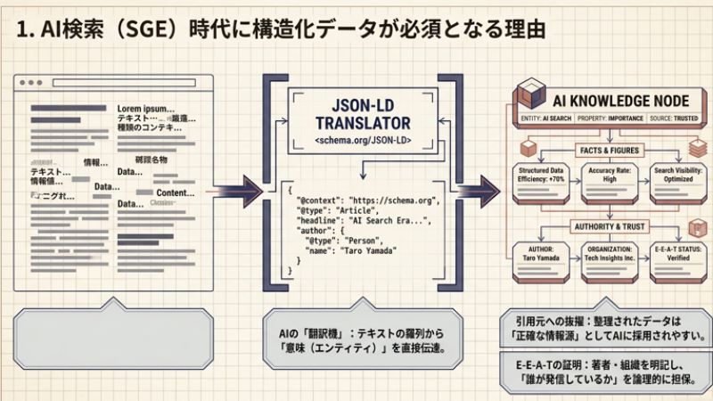 AI検索（SGE）時代に構造化データが必須となる理由