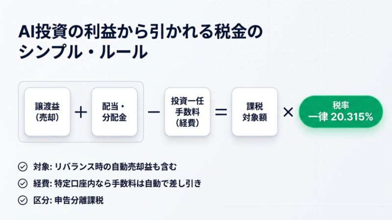  AI投資（ロボアド）にかかる税金の基礎知識