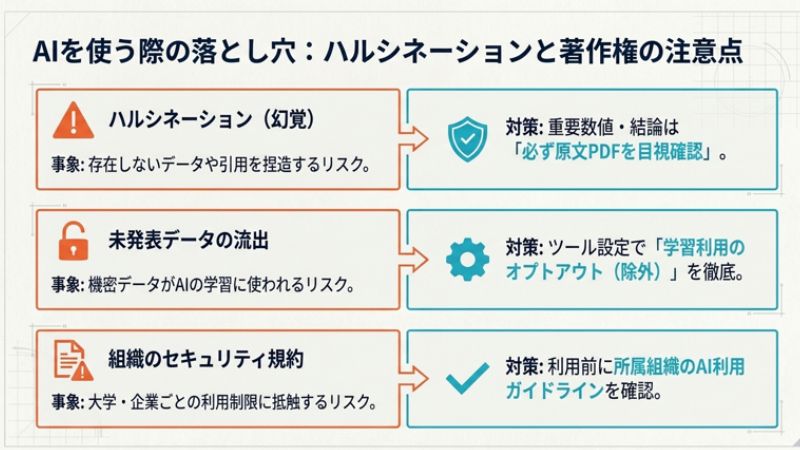 ハルシネーションと著作権の注意点
