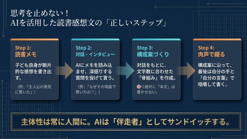 AIを活用した読書感想文の「正しいステップ」