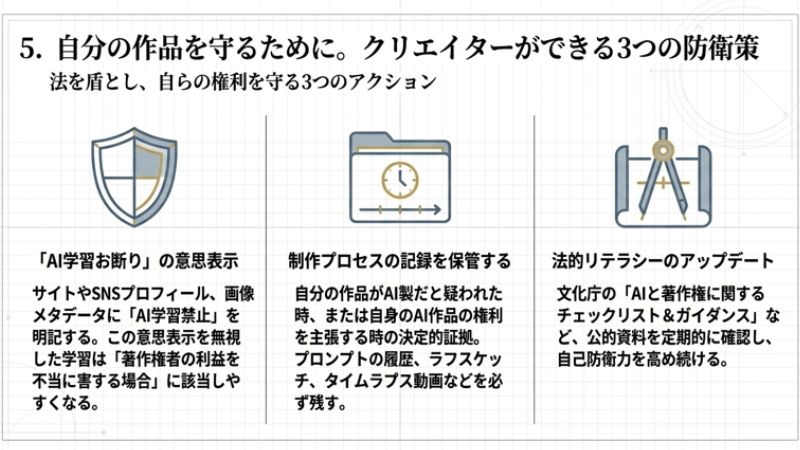 クリエイターができる3つの防衛策
