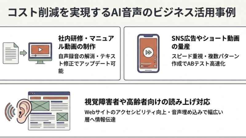 AI音声のビジネス活用事例