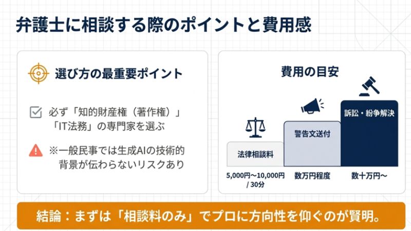 弁護士に相談する際のポイントと費用感