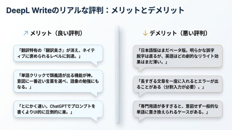 メリットとデメリット