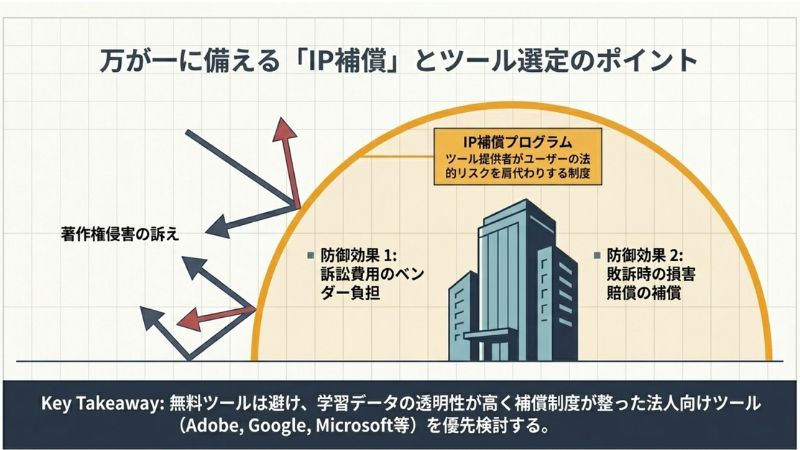 万が一に備える「IP補償」とツール選定のポイント