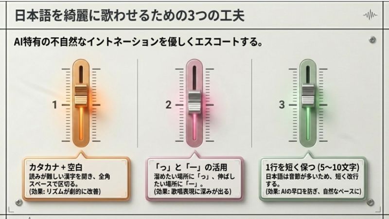 日本語を綺麗に歌わせるための3つの工夫