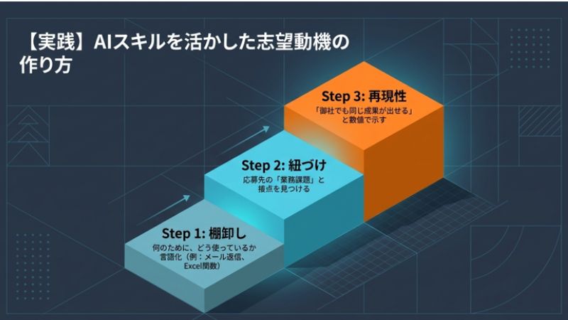 AIスキルを活かした志望動機の作り方