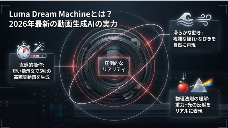 Luma Dream Machineとは？2026年最新の動画生成AIの実力