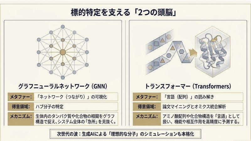 病気の原因を解き明かす最新アルゴリズム：GNNとトランスフォーマー