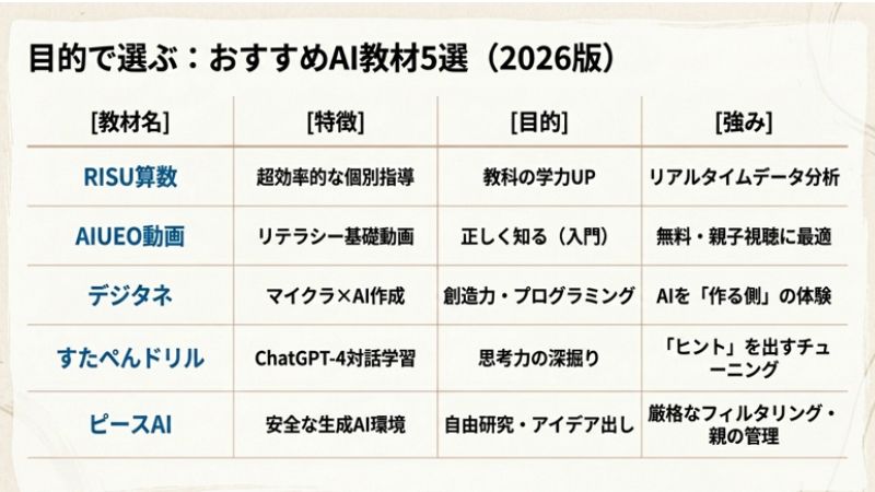 【厳選】小学生におすすめのAI学習教材5選