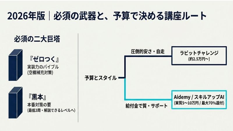 2026年版｜コスパと効率を両立する教材・講座の選び方