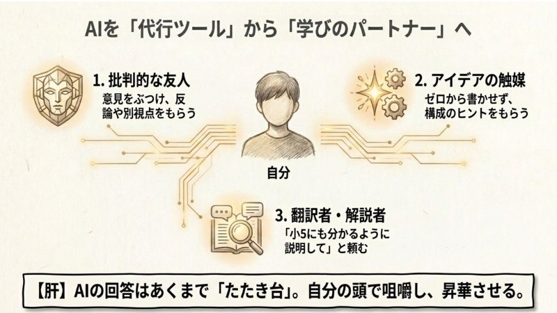 「答え」に依存せず、AIを学びのパートナーにする考え方