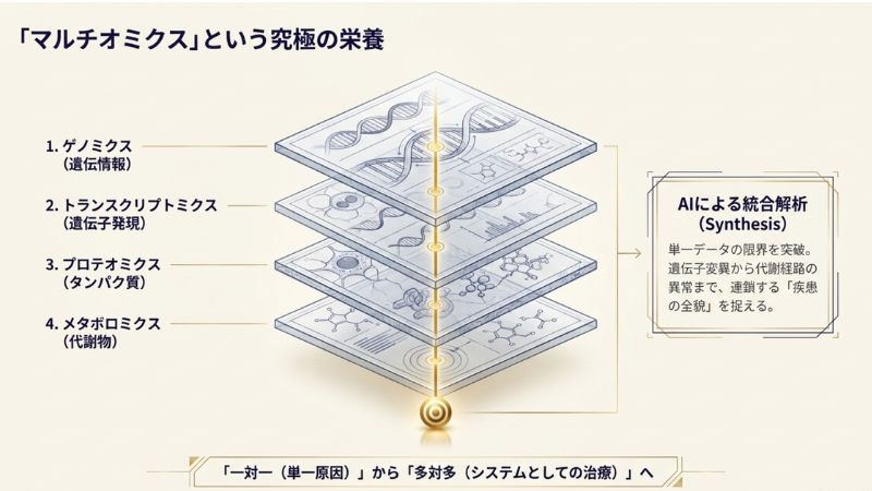 マルチオミクス解析の統合が標的特定の精度を劇的に変える