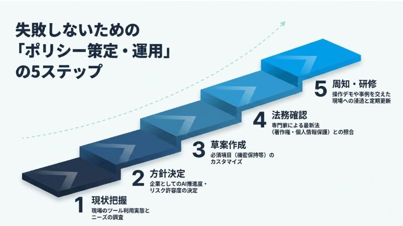 失敗しないための「ポリシー策定・運用」の5ステップ