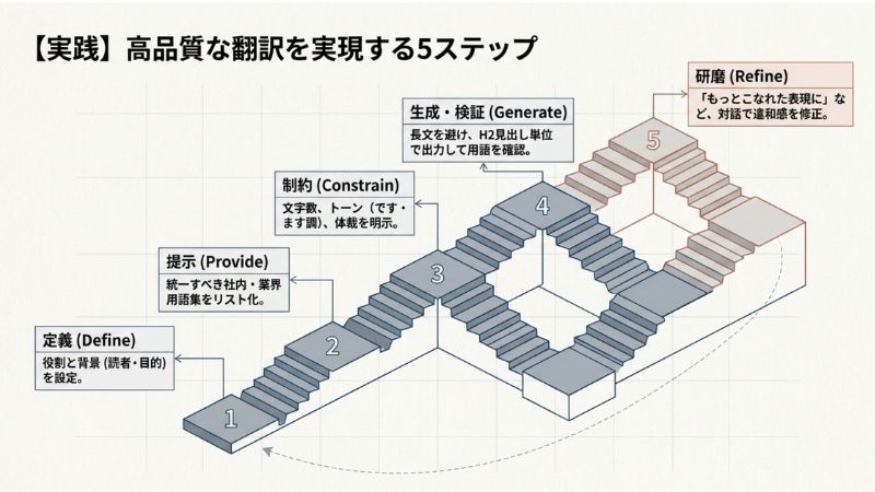 【実践】高品質な翻訳を実現する5ステップのワークフロー