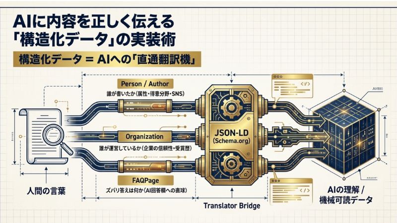 AIが内容を正しく理解する「構造化データ」の実装術