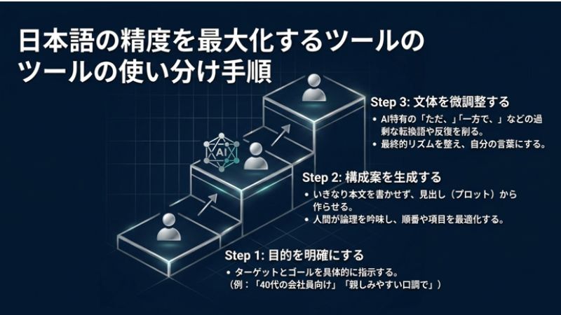 日本語の精度を最大化するツールの使い分け手順