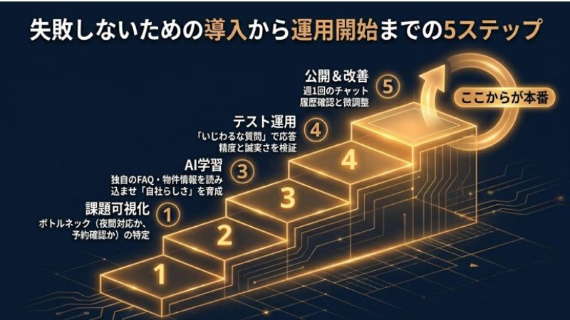 失敗しないための導入から運用開始までの5ステップ