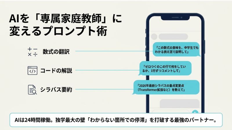 最新のAIツールを「専属家庭教師」にする勉強テクニック