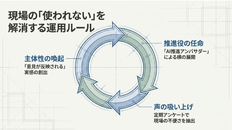 現場の「使われない」を解消する運用ルール
