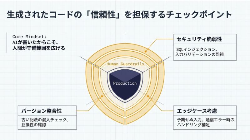 生成されたコードの「信頼性」を担保するチェックポイント