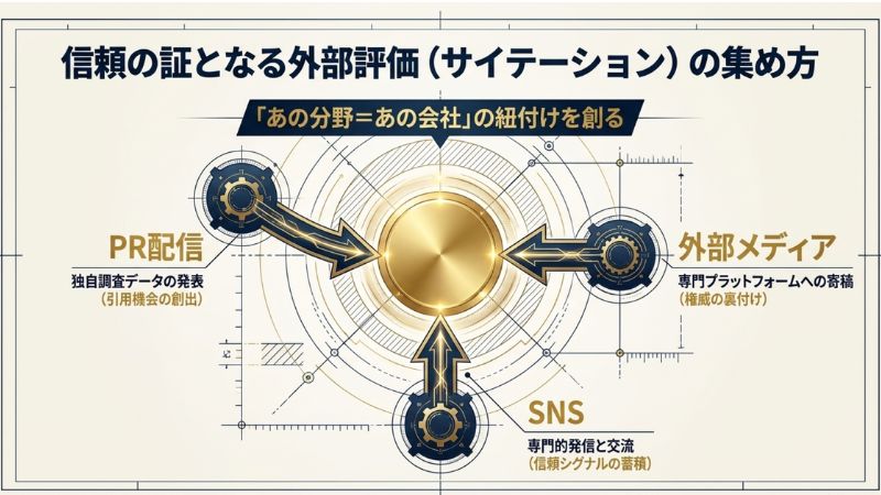 信頼性の証となる外部評価(サイテーション)の集め方