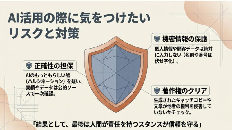 AI活用の際に気をつけたいリスクと対策
