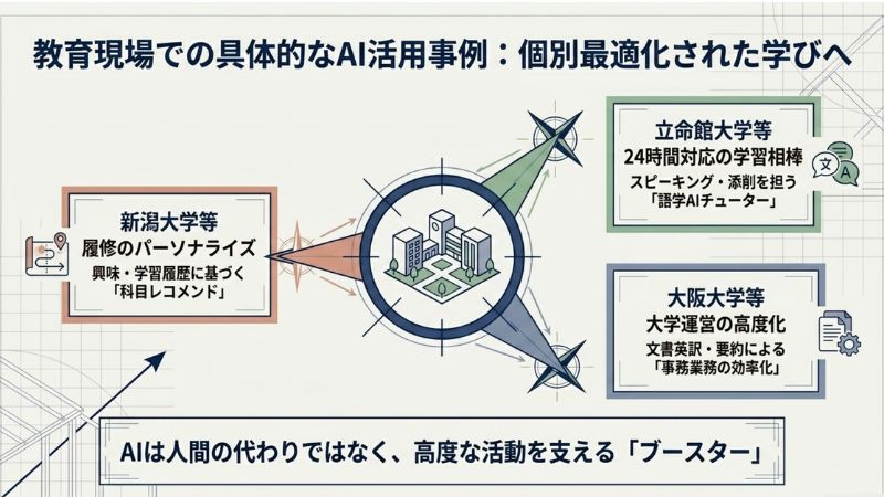 教育現場での具体的なAI活用事例:個別最適化された学びへ