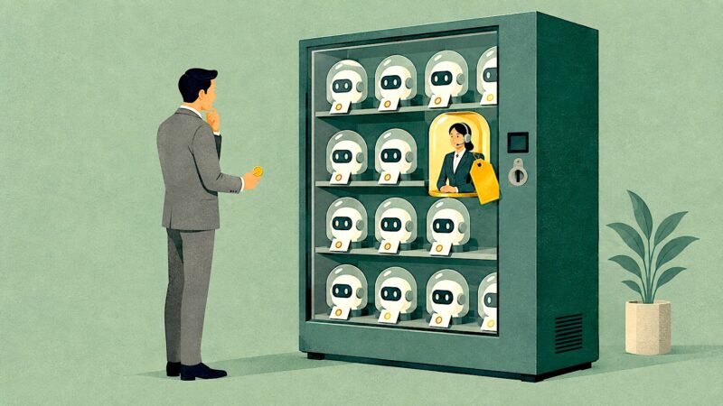 人間が買える販売機