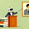 ロボット教授の肖像画プレゼン